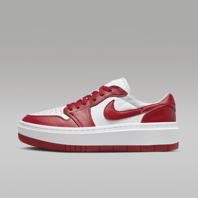 Red and white jordans womens hotsell